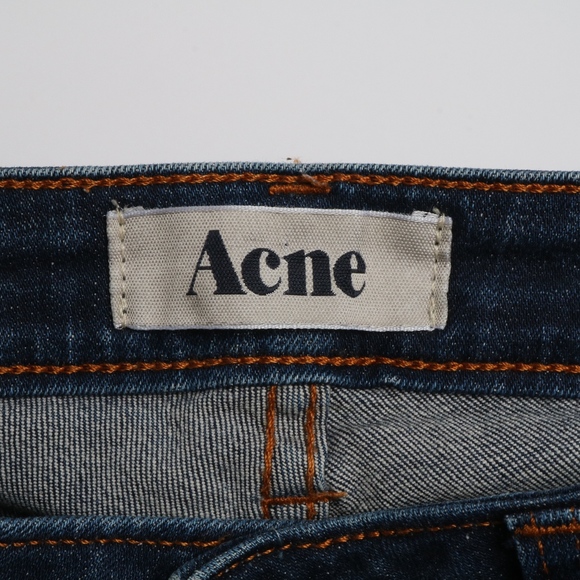 Womens Acne Jeans Blue Skinny KEX Soft Raw 24/32 - Picture 1 of 8
